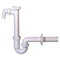 STY-638-32-2 Сифон трубний, без зливного клапана, з підключенням до посудомийної машини, вихід d32 мм (1 сорт) Styron