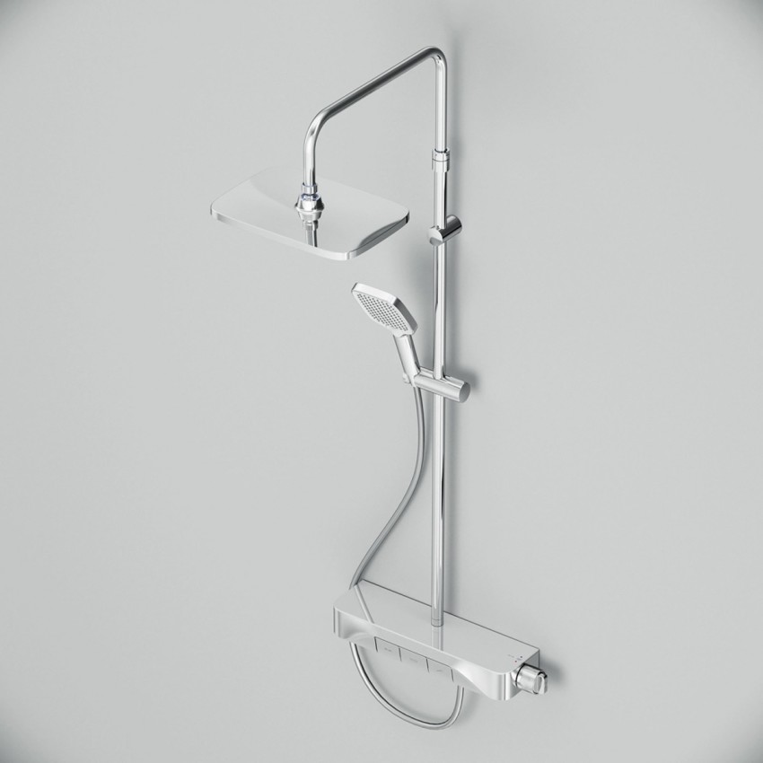 F078F300 Func, душ.система: зм-ч-полиця д/ванни/душу з термостатом, хром (1 сорт) AM.PM фото 3