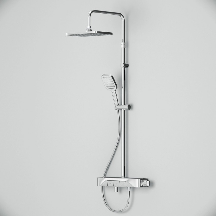 F078F300 Func, душ.система: зм-ч-полиця д/ванни/душу з термостатом, хром (1 сорт) AM.PM фото 2