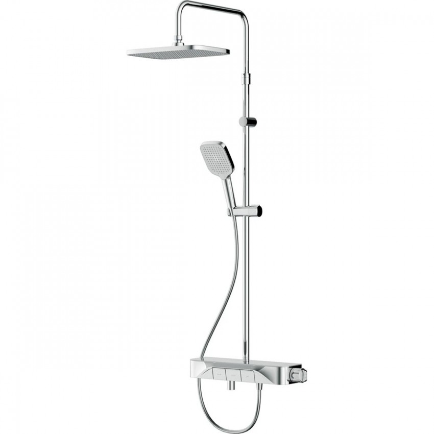 F078F300 Func, душ.система: зм-ч-полиця д/ванни/душу з термостатом, хром (1 сорт) AM.PM фото 1