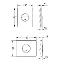 38765SH0 Nova Cosmopolitan, накладна панель змиву, біла (1 сорт) GROHE фото 4