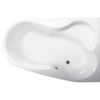 VPBA163MEL3PX-04 Melite Ванна 160x105 правостороння з панелю VPPP16009FP3 +VPSET007 ніжки, біла (1 сорт) VAGNERPLAST фото 1