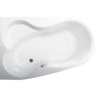 VPBA163MEL3LX-04 Melite Ванна 160x105 лівостороння з панелю VPPP16009FP3 +VPSET007 ніжки, біла (1 сорт) VAGNERPLAST фото 1