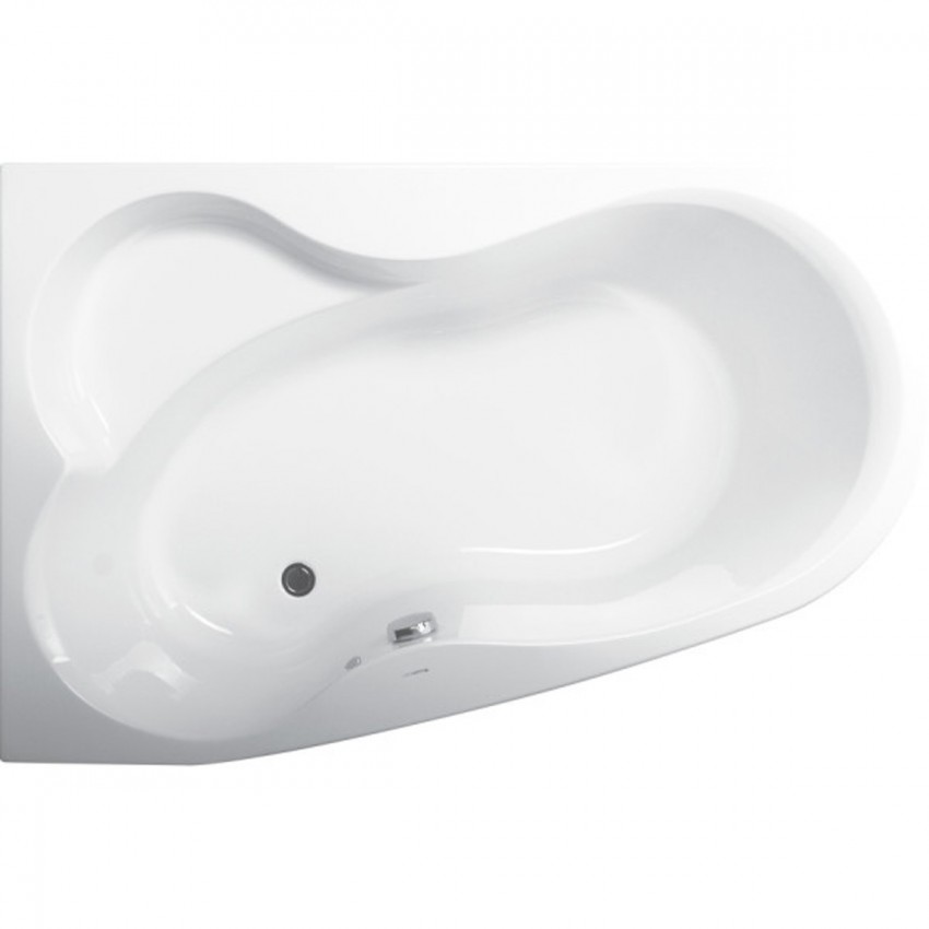 VPBA163MEL3LX-04 Melite Ванна 160x105 лівостороння з панелю VPPP16009FP3 +VPSET007 ніжки, біла (1 сорт) VAGNERPLAST фото 1