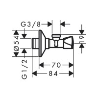 51312000 E-Design Вентиль кутовий (1 сорт) AXOR фото 1