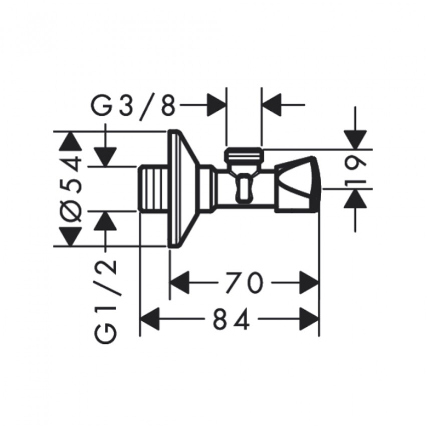 51312000 E-Design Вентиль кутовий (1 сорт) AXOR фото 1