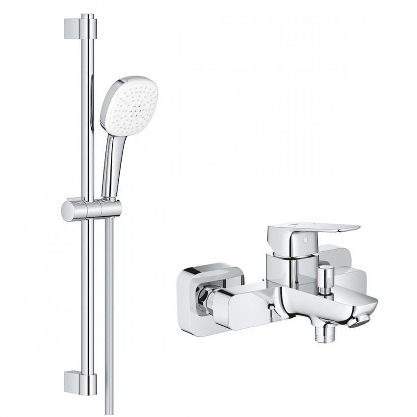 BF101813TC Cubeo Комплект змішувач 1/2 для ванни та душовий набір, хром (1 сорт) GROHE