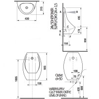 H8411010004871 DOMINO Уринал сенсорний (1 сорт) JIKA фото 2