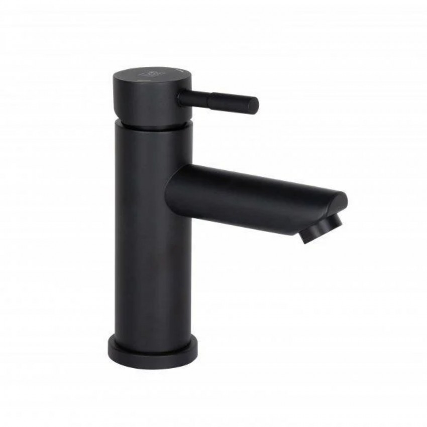 Змішувач для раковини низький Aria 001F, Black (k35) LDARI001FBLA43367 Lidz LIDZ