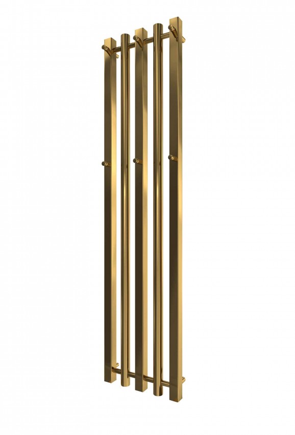 Водяна рушникосушарка INOX Бітуб 1490х360/320 золото MARIO