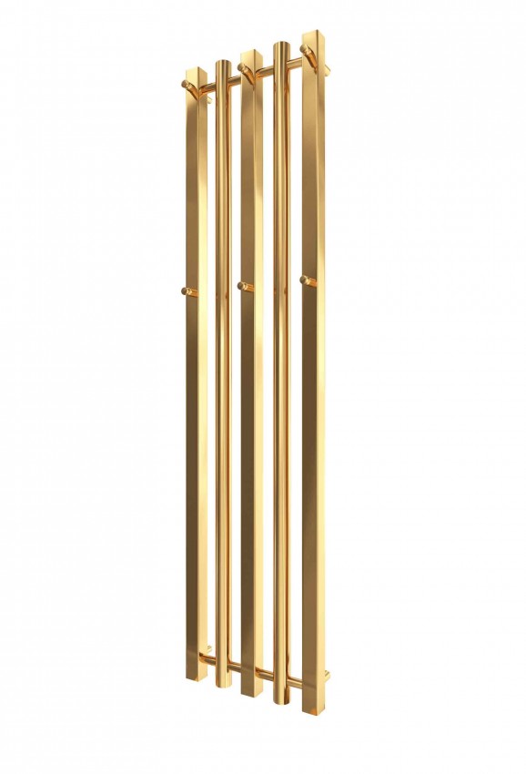 Водяна рушникосушарка INOX Бітуб 1490х360/320 золото лайт MARIO