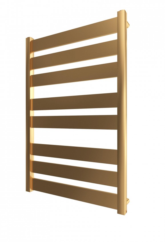 Водяна рушникосушарка INOX Санті 770х530/500 золото лайт сатин MARIO