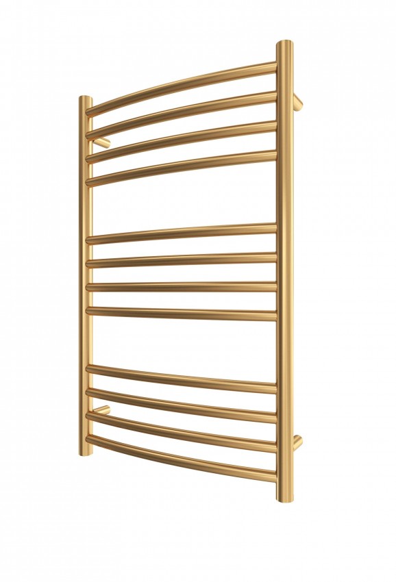 Водяна рушникосушарка INOX Фенікс 770х430/400 золото лайт сатин MARIO