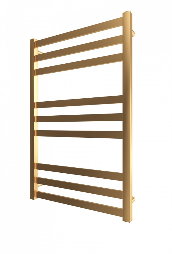 Водяна рушникосушарка INOX Чикаго 770х530/500 золото лайт сатин MARIO