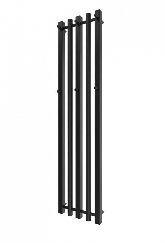 Водяна рушникосушарка INOX Бітуб 1490х360/320 чорний мат MARIO