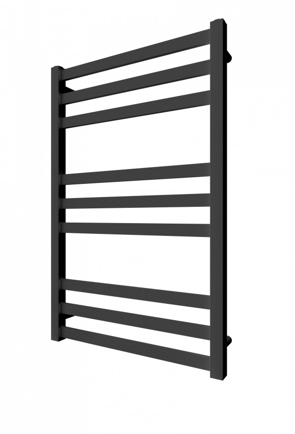 Водяна рушникосушарка INOX Чикаго 770х530/500 чорний мат MARIO