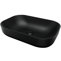 MBLVP2  POOL 2 раковина на стільницю без перелива 62х42, в кольорі графіт (1 сорт) SDR фото 1