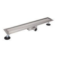 Лінійний трап із нержавіючої сталі Taurus Tile900 з сухим затвором під плитку Qtap QTAP