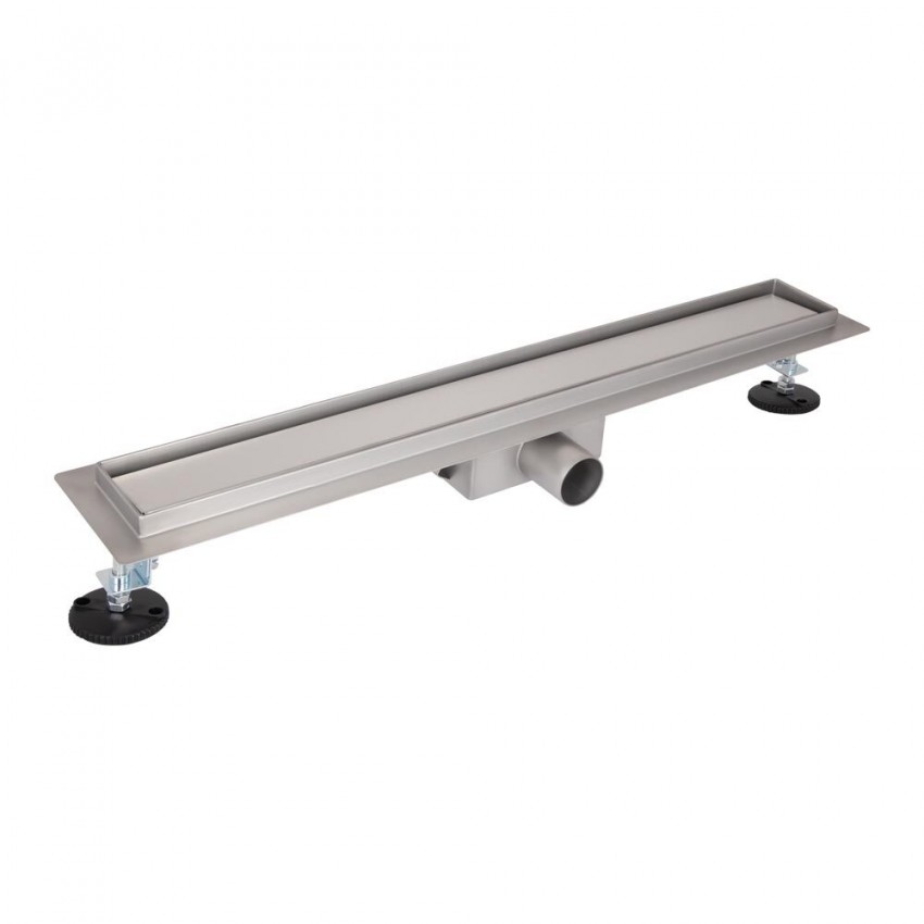 Лінійний трап із нержавіючої сталі Taurus Tile900 з сухим затвором під плитку Qtap QTAP