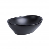 Раковина накладна Dove 415x340x140 мм, Matt Black, овальна, без донного клапана QT06116062AMB Qtap QTAP фото 3