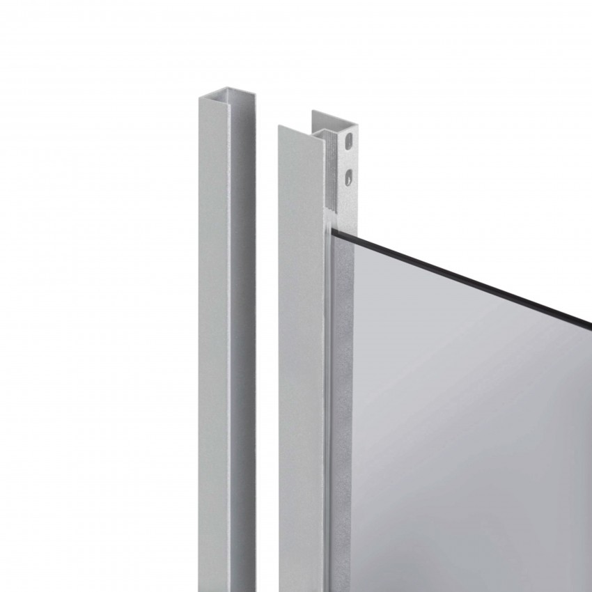 Душова кабіна Latwa SC90x90.SAT.LOW.DGR полукругла, для низького піддону, висота 185 см, скло темне тоноване 4 мм, без піддону Lidz LIDZ фото 2