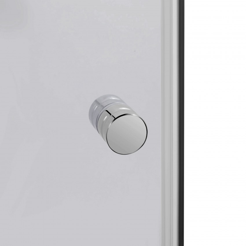 Душова кабіна Latwa SC90x90.SAT.LOW.DGR полукругла, для низького піддону, висота 185 см, скло темне тоноване 4 мм, без піддону Lidz LIDZ фото 3