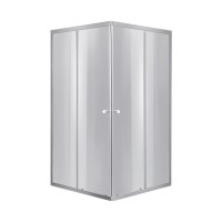 Душова кабіна Wawel SC90x90.SAT.LOW.DGR квадратна, для низького піддону, висота 185 см, скло темне тоноване 4 мм, без піддону Lidz