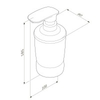 A3031900 Sensation Дозатор мила окремостоячий, хром (1 сорт) AM.PM фото 4