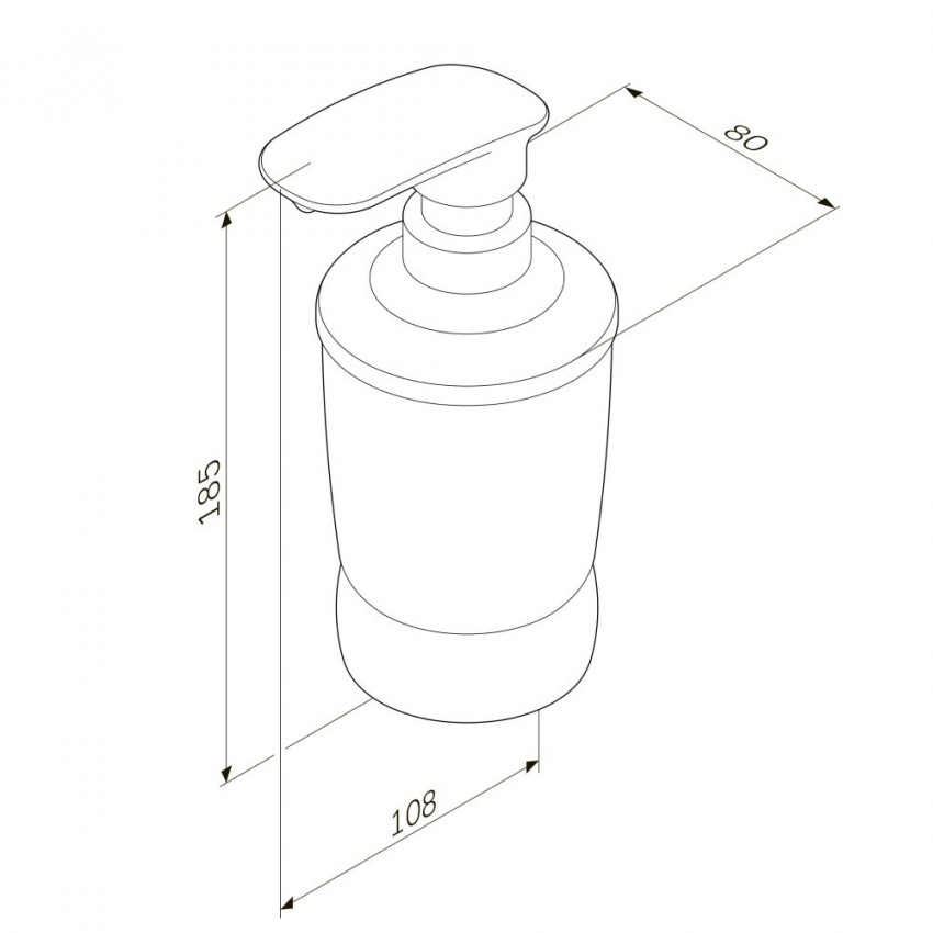 A3031900 Sensation Дозатор мила окремостоячий, хром (1 сорт) AM.PM фото 4