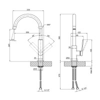 Змішувач для кухні Slavonice, Chrome (k35) QTSLV9042103UC Qtap QTAP фото 1