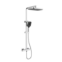 Душова система універсальна Sloup, Chrome термостатична, на два споживача QTSL57103KNC Qtap QTAP