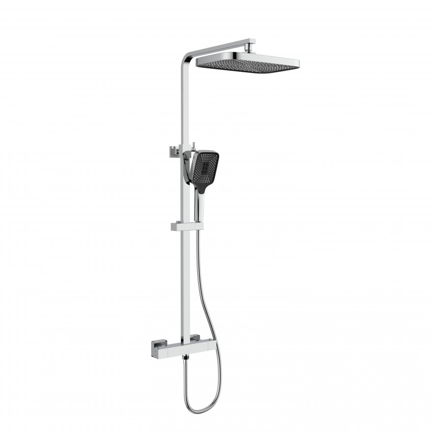 Душова система універсальна Sloup, Chrome термостатична, на два споживача QTSL57103KNC Qtap QTAP
