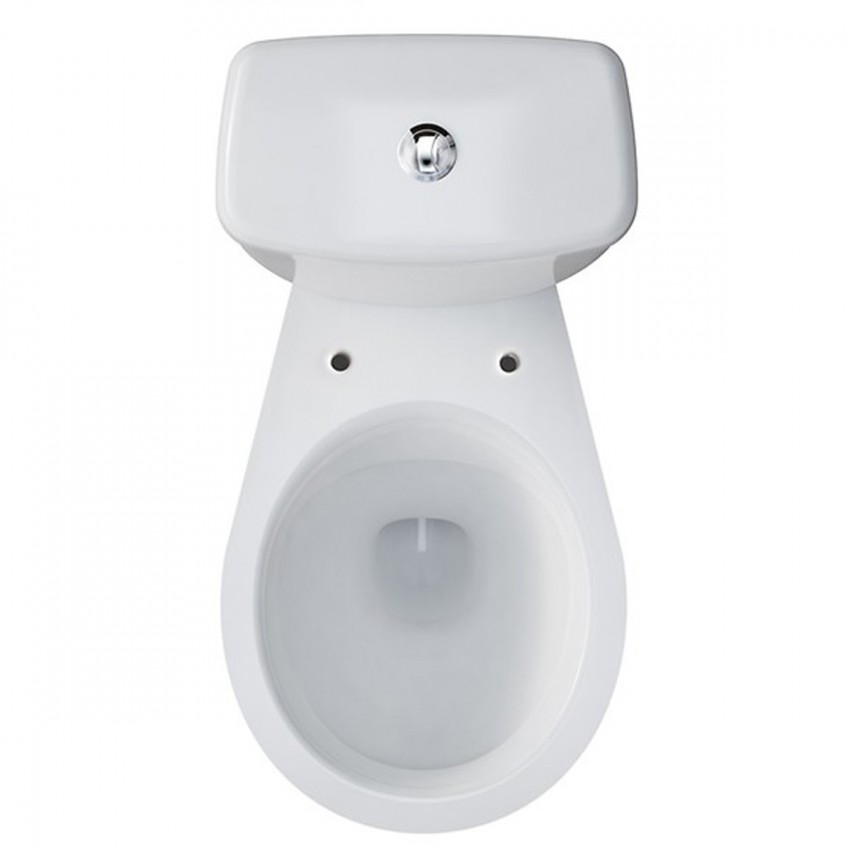 K33-007 Компакт 890 MITO GREY 010 SEAT PP UA з поліпропіленовим сидінням, горизонтальний випуск, боковий підвід води (1 сорт) MITO фото 1