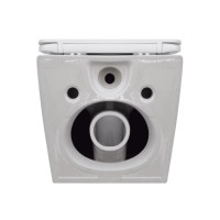 Унітаз підвісний Jay Rimless 485×360×320 мм, White, з сидінням Slim Duroplast/ Soft-close/ Quick Relase QT07335177RW Qtap QTAP фото 4