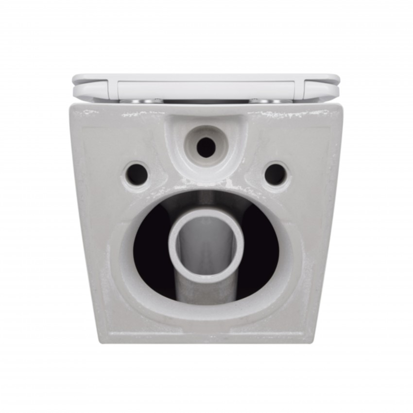 Унітаз підвісний Jay Rimless 485×360×320 мм, White, з сидінням Slim Duroplast/ Soft-close/ Quick Relase QT07335177RW Qtap QTAP фото 4