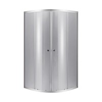 Lidz Набор: Душевая кабина Latwa SC90x90.SAT.LOW.DGR, полукруглая, стекло тонированное 4 мм + Душевой поддон Kapielka ST90x90x14 LIDZ фото 2