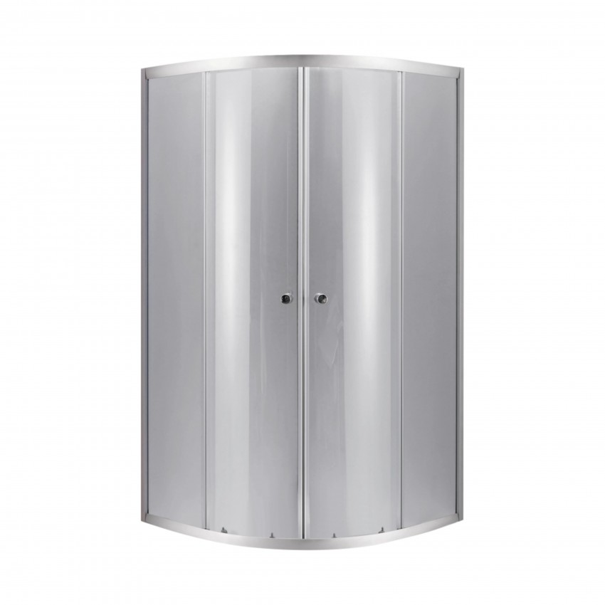 Lidz Набор: Душевая кабина Latwa SC90x90.SAT.LOW.DGR, полукруглая, стекло тонированное 4 мм + Душевой поддон Kapielka ST90x90x14 LIDZ фото 2