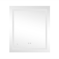 Дзеркало настінне Kubis (KU1) 700х800 мм, прямокутне, з LED-підсвічуванням Touch, антизапотіванням, димером, рег. яскравості Lidz LIDZ фото 2