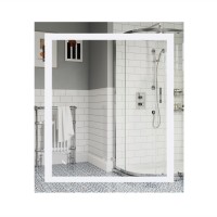 Дзеркало настінне Kubis (KU1) 700х800 мм, прямокутне, з LED-підсвічуванням Touch, антизапотіванням, димером, рег. яскравості Lidz LIDZ