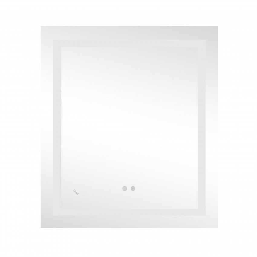 Дзеркало настінне Kubis (KU1) 700х800 мм, прямокутне, з LED-підсвічуванням Touch, антизапотіванням, димером, рег. яскравості Lidz LIDZ фото 2