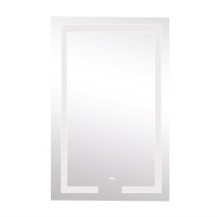 Дзеркало настінне Kubis (KU1) 500х800 мм, прямокутне, з LED-підсвічуванням Touch, антизапотіванням, диммером, рег. яскравості Lidz LIDZ фото 3