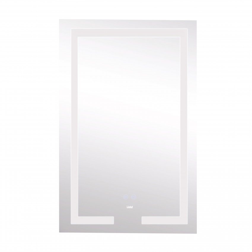 Дзеркало настінне Kubis (KU1) 500х800 мм, прямокутне, з LED-підсвічуванням Touch, антизапотіванням, диммером, рег. яскравості Lidz LIDZ фото 3