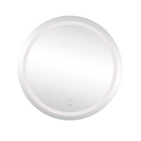 Дзеркало настінне Aria (AR1) R800 мм, кругле, з LED-підсвічуванням Touch, антизапотіванням, диммером, рег. яскравості Lidz LIDZ фото 2