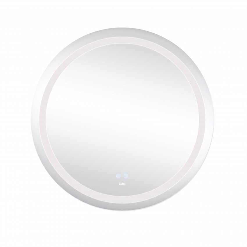 Дзеркало настінне Aria (AR1) R800 мм, кругле, з LED-підсвічуванням Touch, антизапотіванням, диммером, рег. яскравості Lidz LIDZ фото 3