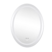 Дзеркало настінне Vida (VI1) 700х500 мм, овальне, з LED-підсвічуванням Touch, антизапотіванням, димером, рег. яскравості Lidz LIDZ фото 2