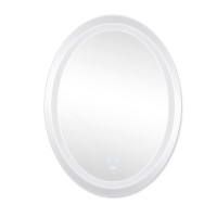 Дзеркало настінне Vida (VI1) 700х500 мм, овальне, з LED-підсвічуванням Touch, антизапотіванням, димером, рег. яскравості Lidz LIDZ фото 3