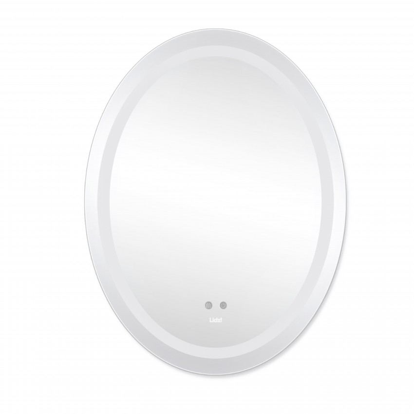 Дзеркало настінне Vida (VI1) 700х500 мм, овальне, з LED-підсвічуванням Touch, антизапотіванням, димером, рег. яскравості Lidz LIDZ фото 2