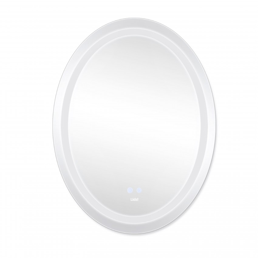 Дзеркало настінне Vida (VI1) 700х500 мм, овальне, з LED-підсвічуванням Touch, антизапотіванням, димером, рег. яскравості Lidz LIDZ фото 3