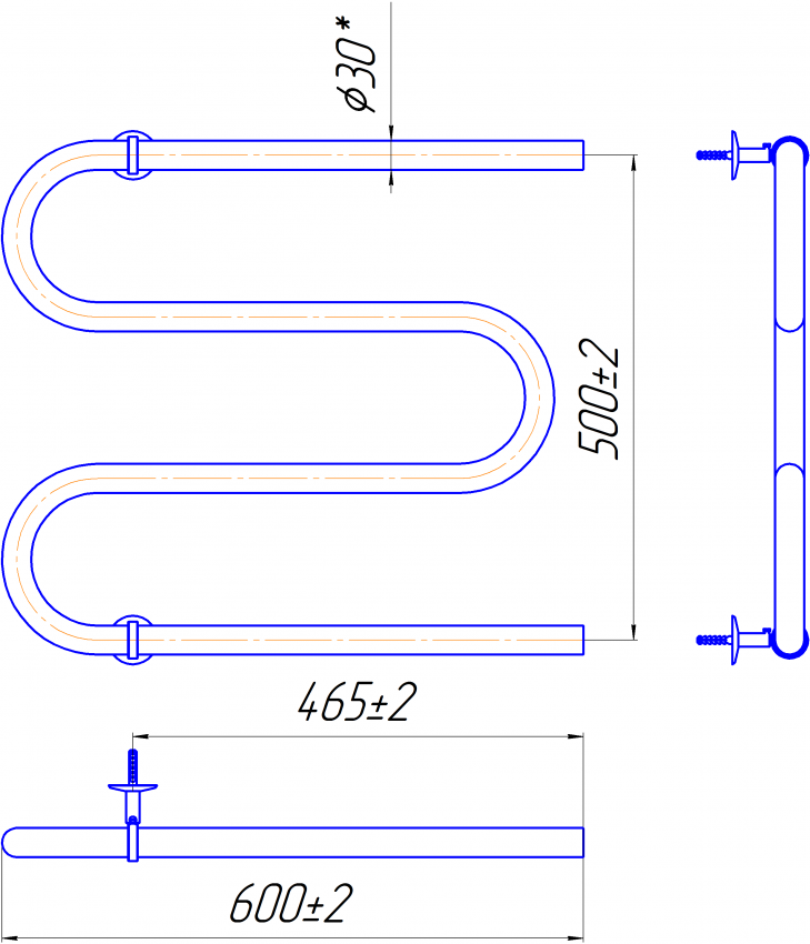 Змійка 30  530х600/500 MARIO