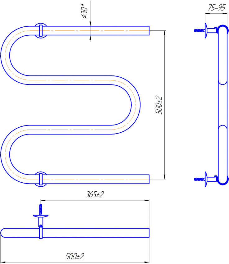 Змійка 30  530х500/500 MARIO